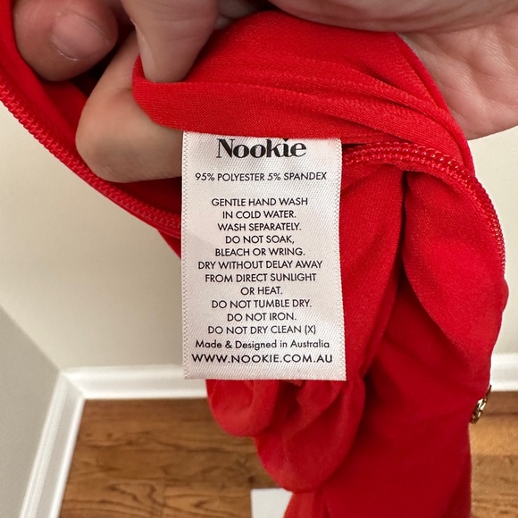 NOOKIE RILEY RING MAXI DRESS - RED - Picture 10 of 10